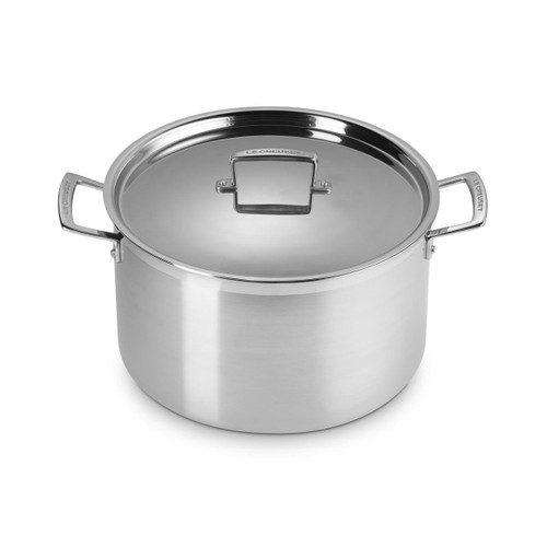 Le Creuset 3-ply Stainless Steel 20cm Casserole with Steamer Set