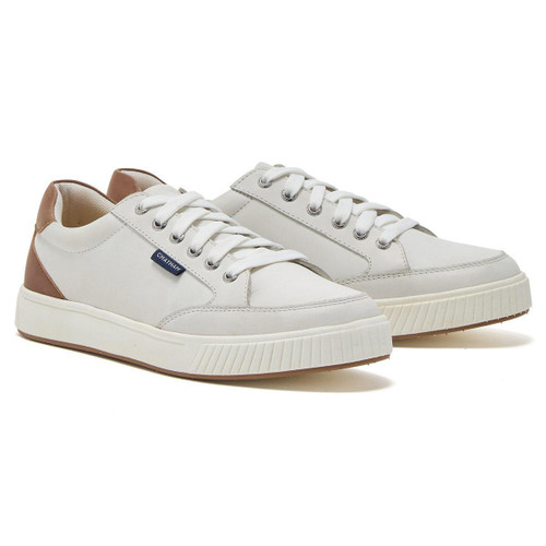 White/Tan Chatham Womens Fingle Cup Sole Trainers