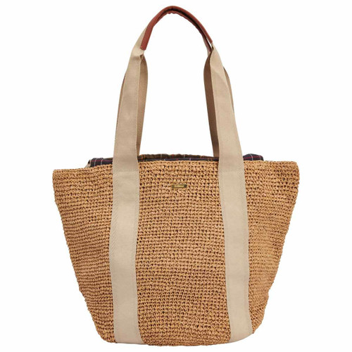 Natural Barbour Womens Lily Beach Tote Bag