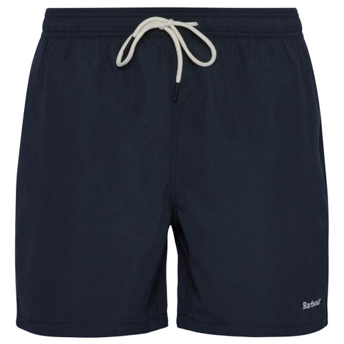 Black Barbour Mens Staple Logo 7 Swim Short