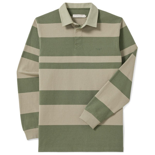 Olive Green R.M. Williams Mens Tweedale Rugby Top Olive Green R.M. Williams Mens Tweedale Rugby Top
