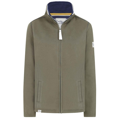 Khaki Lazy Jacks Womens LJ33 Full Zip Plain Sweatshirt