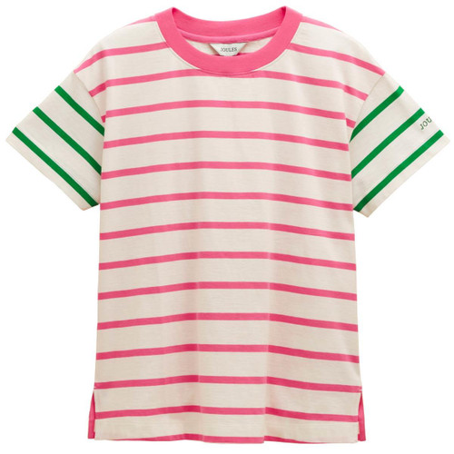 Pink Hotch Potch Joules Womens Ellie Short Sleeve Top