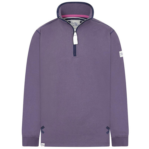 Mauve Lazy Jacks Womens LJ3 1/4 Zip Sweatshirt