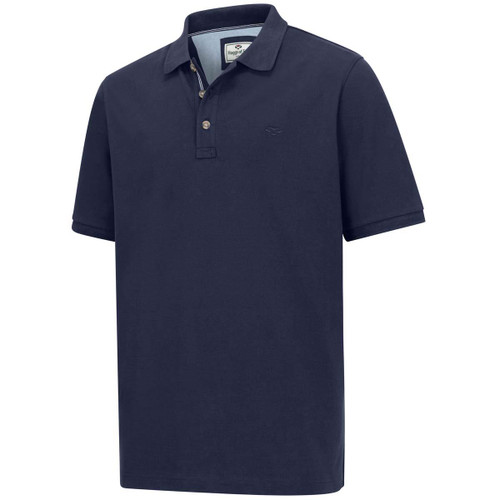 Navy Hoggs Of Fife Mens Newton Pique Polo Shirt