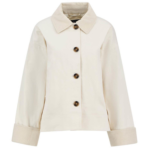 Neutral Barbour Womens Abbey Casual Jacket
