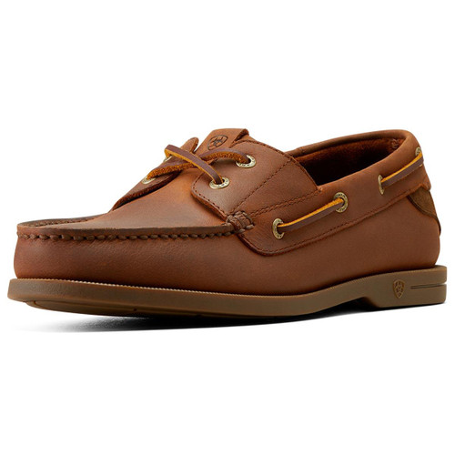 Bridle Brown Ariat Mens Antigua Deck Shoe