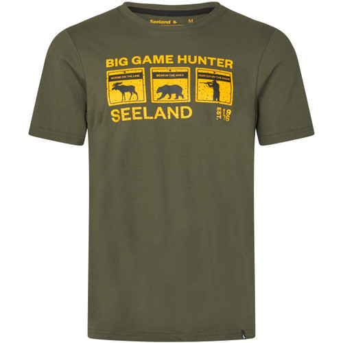 Grape Leaf Seeland Mens Caution T-Shirt