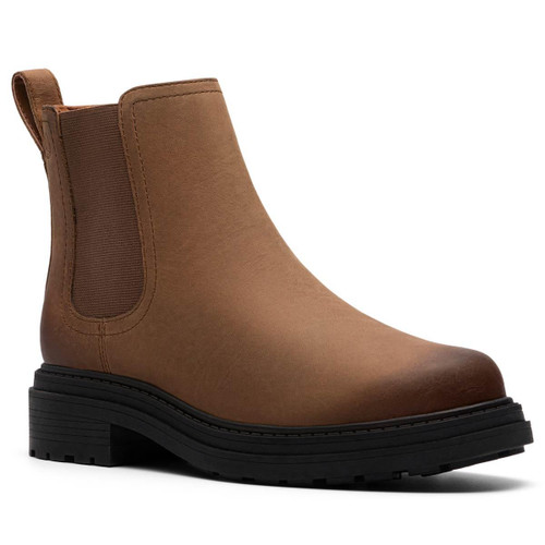Walnut Leather Clarks Womens Orinoco3 Lane Chelsea Boots
