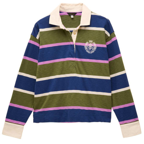 Multi Joules Womens Lara Stripe Rugby Shirt