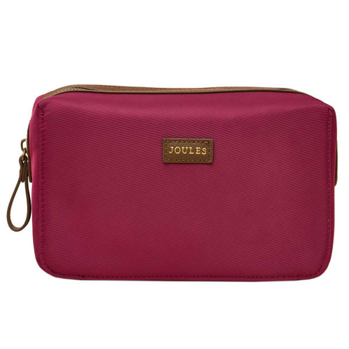 Berry Red Joules Womens Edie Cosmetic Bag Berry Red Joules Womens Edie Cosmetic Bag