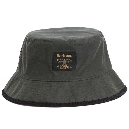 Sage Barbour Mens Field Wax Bucket Hat