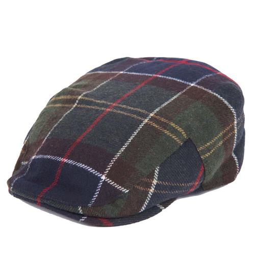 Classic Barbour Mens Gallingale Tartan Flat Cap