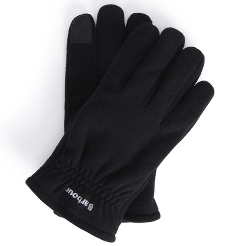 Black Barbour Mens Coalford Fleece Glove