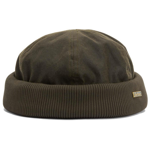 Olive Barbour Mens Oakmoor Wax Docker Hat