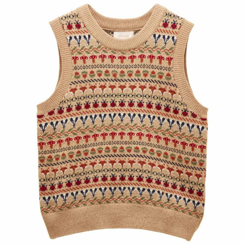 Oatmeal Joules Womens Woodland Knitted Vest Oatmeal Joules Womens Woodland Knitted Vest