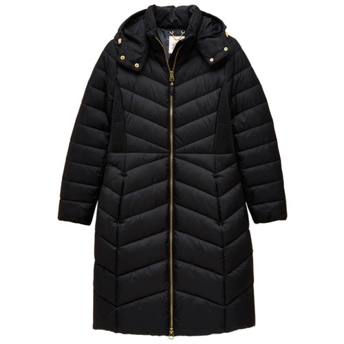 Navy Joules Womens Pembury Showerproof Longline Padded Coat