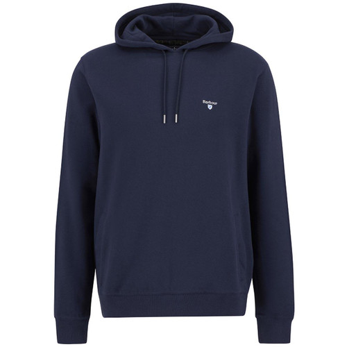 Navy Barbour Mens Beckhill Over The Head Hoodie