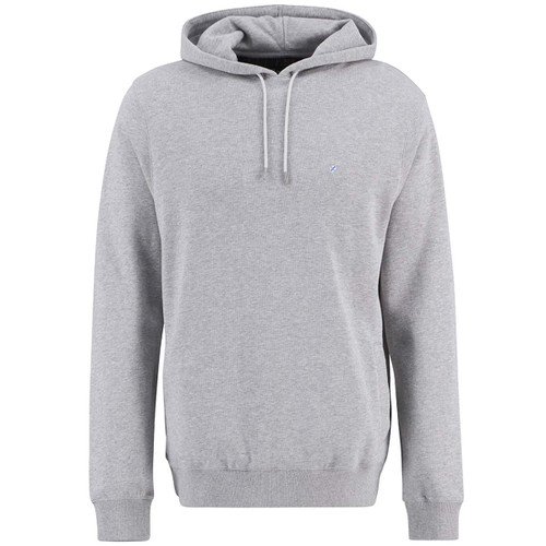 Grey Marl Barbour Mens Beckhill Over The Head Hoodie