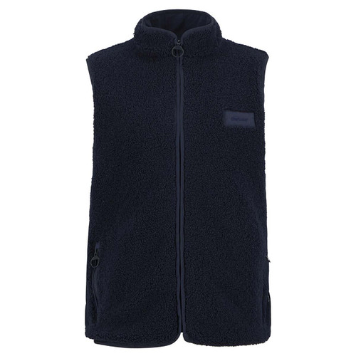 Navy Barbour Mens Reversible Fleece Gilet