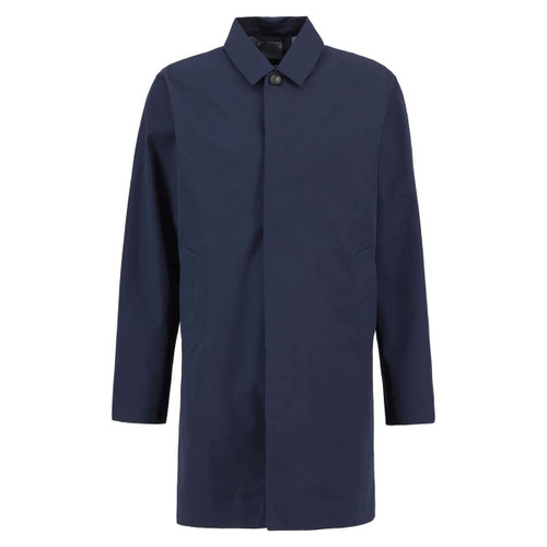 Navy Barbour Mens Lorden Waterproof Mac