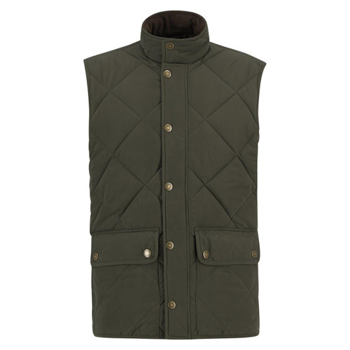 Barbour Mens Winter Lowerdale Quilted Gilet Dark Olive 