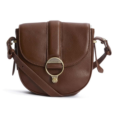 Brown Barbour Womens Elm Leather Crossbody Bag
