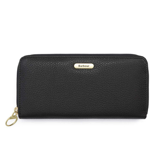 Black Barbour Womens Birch Leather Matinee Purse