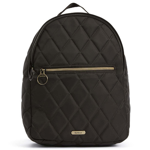 Olive Barbour Womens Quilted Backpack Olive Barbour Womens Quilted Backpack