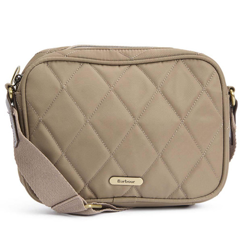 New Sand Barbour Womens Quilted Crossbody Bag