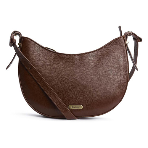 Brown Barbour Womens Sorrel Leather Sling Bag