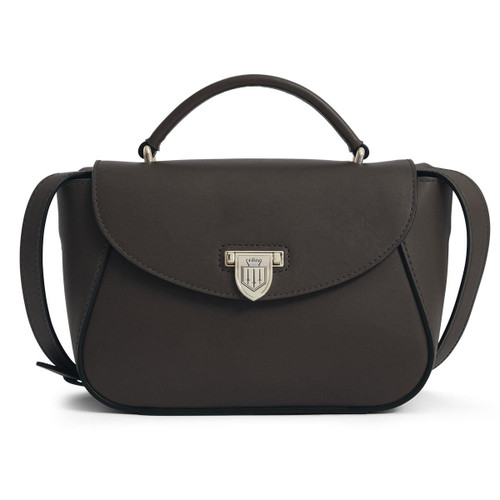 Mahogany Leather Fairfax & Favor Mini Blenheim Handbag