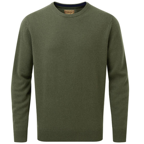 woodland Schoffel Mens Lewis Lambswool Crew Neck Jumper