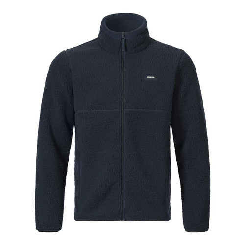 Navy Musto Mens Cove Deep Pile Fleece Jacket