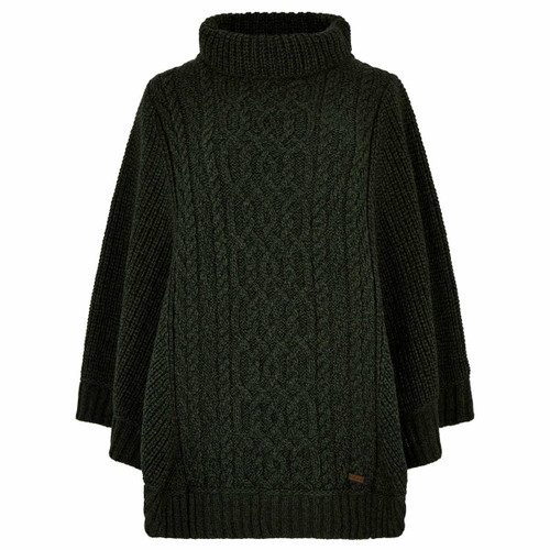Olive Dubarry Womens Kilronan Merino Knit Poncho