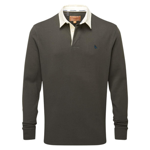 Peat Green  Schoffel Mens Porthallow Rugby Shirt