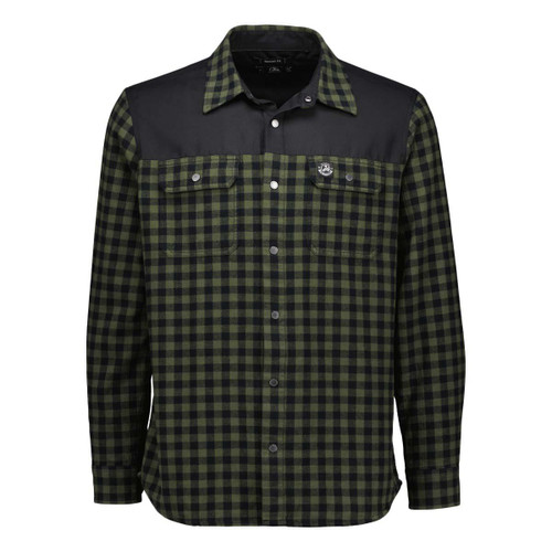 Olive/Black Swanndri Mens Marton Stormshield Shirt
