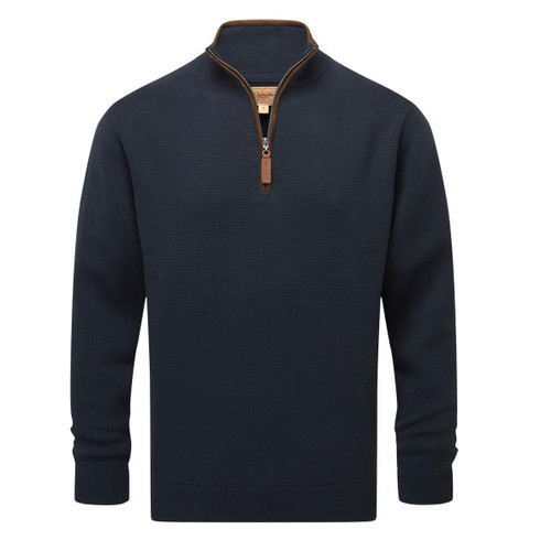 Navy Schoffel Mens Marlow 1/4 Zip Fleece