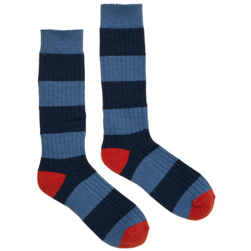 Blue/Navy Joules Mens Gibson Cosy Socks Blue/Navy Joules Mens Gibson Cosy Socks