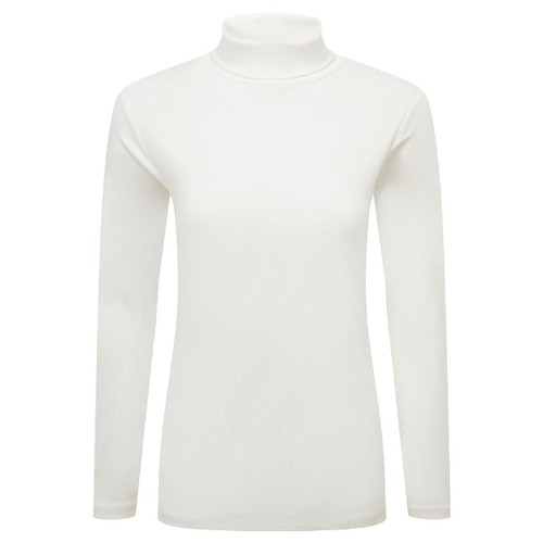 Soft White Schoffel Rosedale Roll Neck