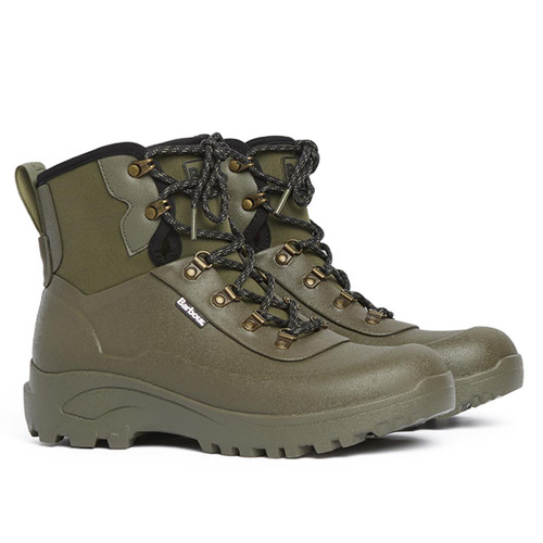 Olive Barbour Mens Marlow Lace Up Welly