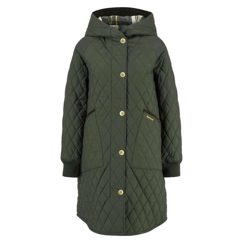 Olive  Barbour Womens Hilary Quilted Jacket