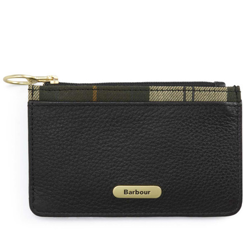 Black/Ancient Barbour Womens Alder Leather Card Holder