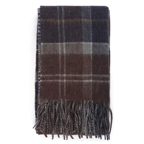 Midnight Oak Tartan Barbour Dramside Reversible Scarf