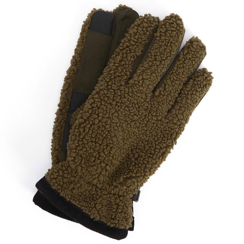 Light Sage/Black Barbour Mens Field Fleece Gloves