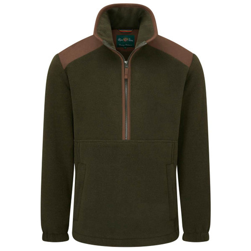 Green Alan Paine Aylsham Mens Half Zip Fleece