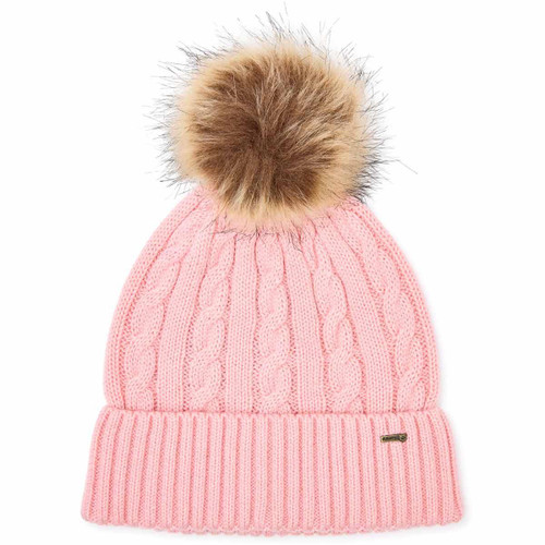 Dusky Rose Dubarry Womens Forester Knitted Bobble Hat