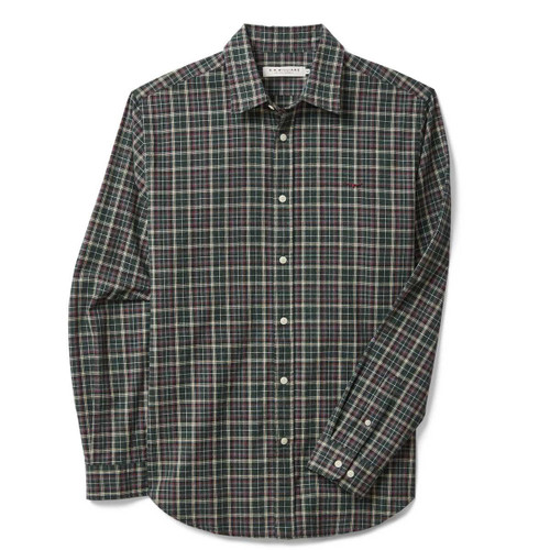 Pine Cream Red R.M. Williams Mens Lincoln Regular Oxford Shirt