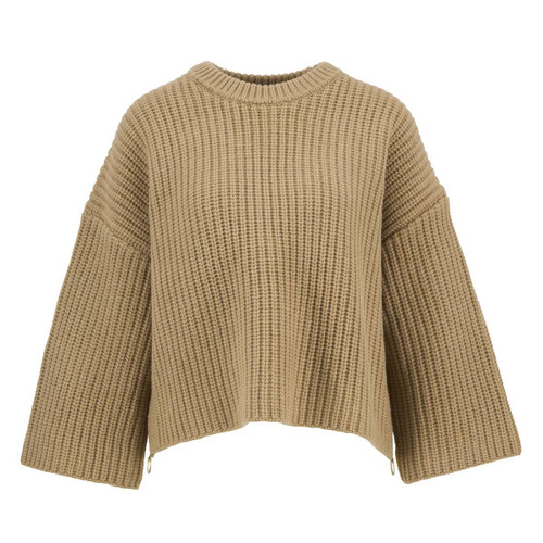 Military Brown Barbour Lilian Knitted Jumper