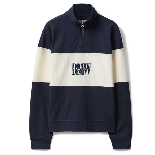 Navy Ivory R.M. Williams Womens Trickett Panel Sweatshirt